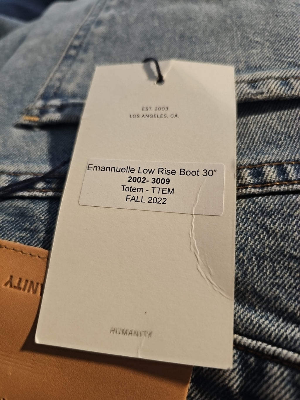 NWT  $238 Citizens of Humanity Emannuelle Low Rise Boot 30" Jeans in Totem Sz 274