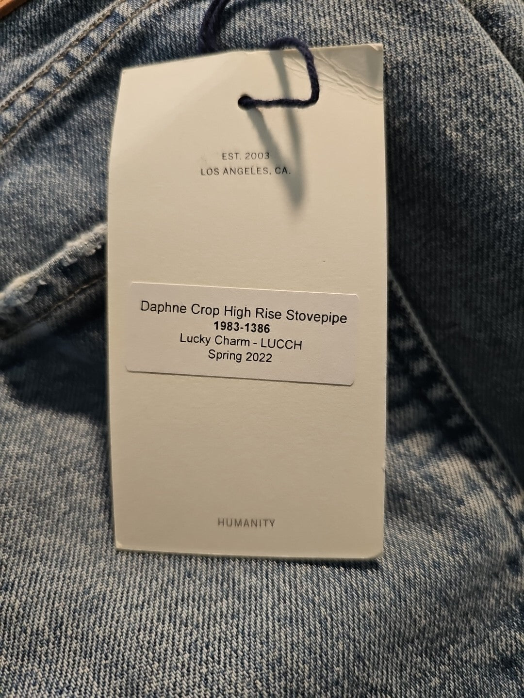 $198 Citizens of Humanity Daphne Crop High Rise Stovepipe Jeans Sz 27 In Lucky 3