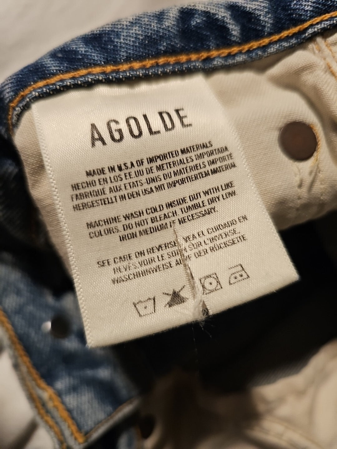 NWOT AGOLDE PARKER High Rise Jeans In Facade Sz 25 NWOT A113B-811 Mom3