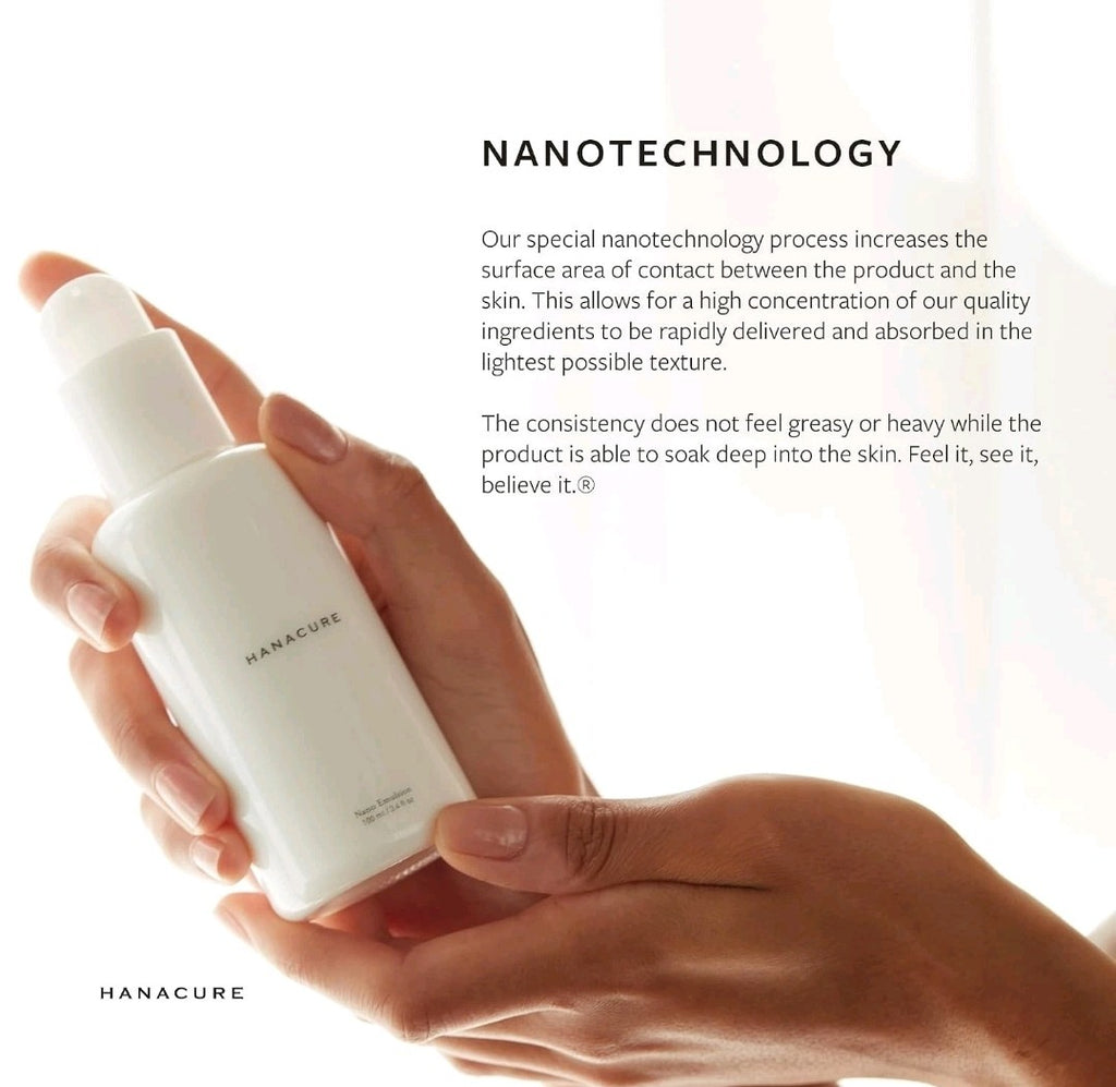 Hanacure Nano Emulsion Moisturizer 1.35 oz 40 mL Peptide Hydrating Firming NIB2