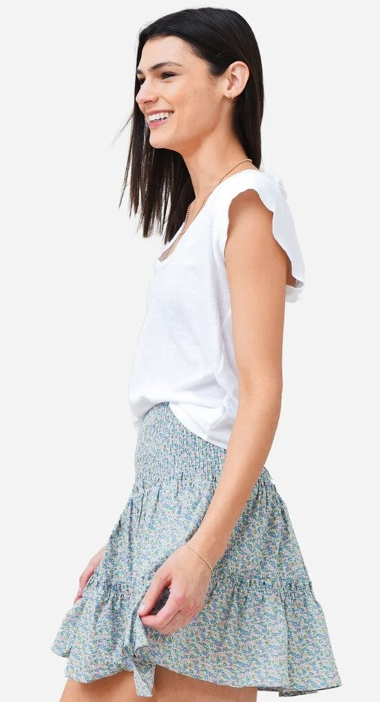NWT Citizens Of Humanity Inessa Tee In White Sz Sm COH Anthropologie Top2