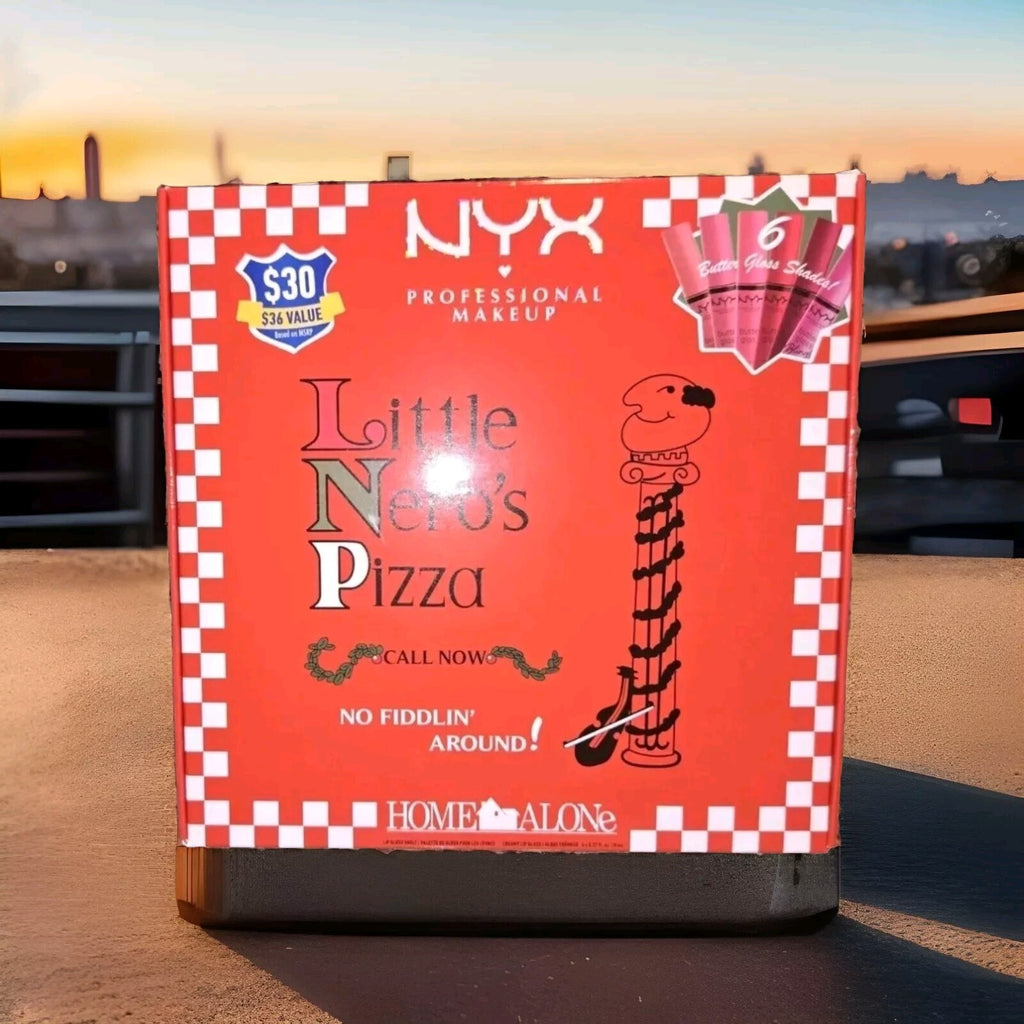 NYX Home Alone 6 Piece Butter Gloss Pizza Vault Holiday Gift Set Ltd Ed NEW 1