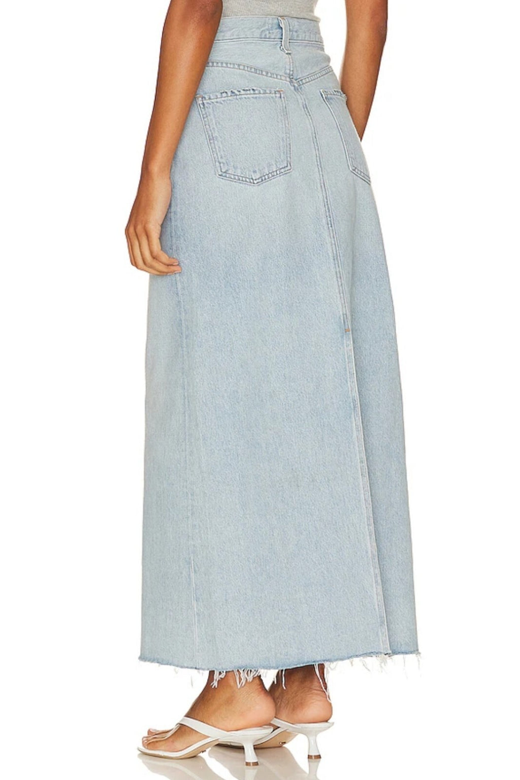 NWOT AGOLDE Hilla Denim Maxi Skirt Jeans A9111-1141 SZ 24 Long 2