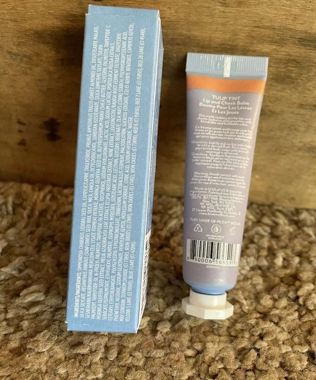 Bloomeffects Tulip Tint Lip & Cheek Balm Crispa Coral NEW IN BOX1