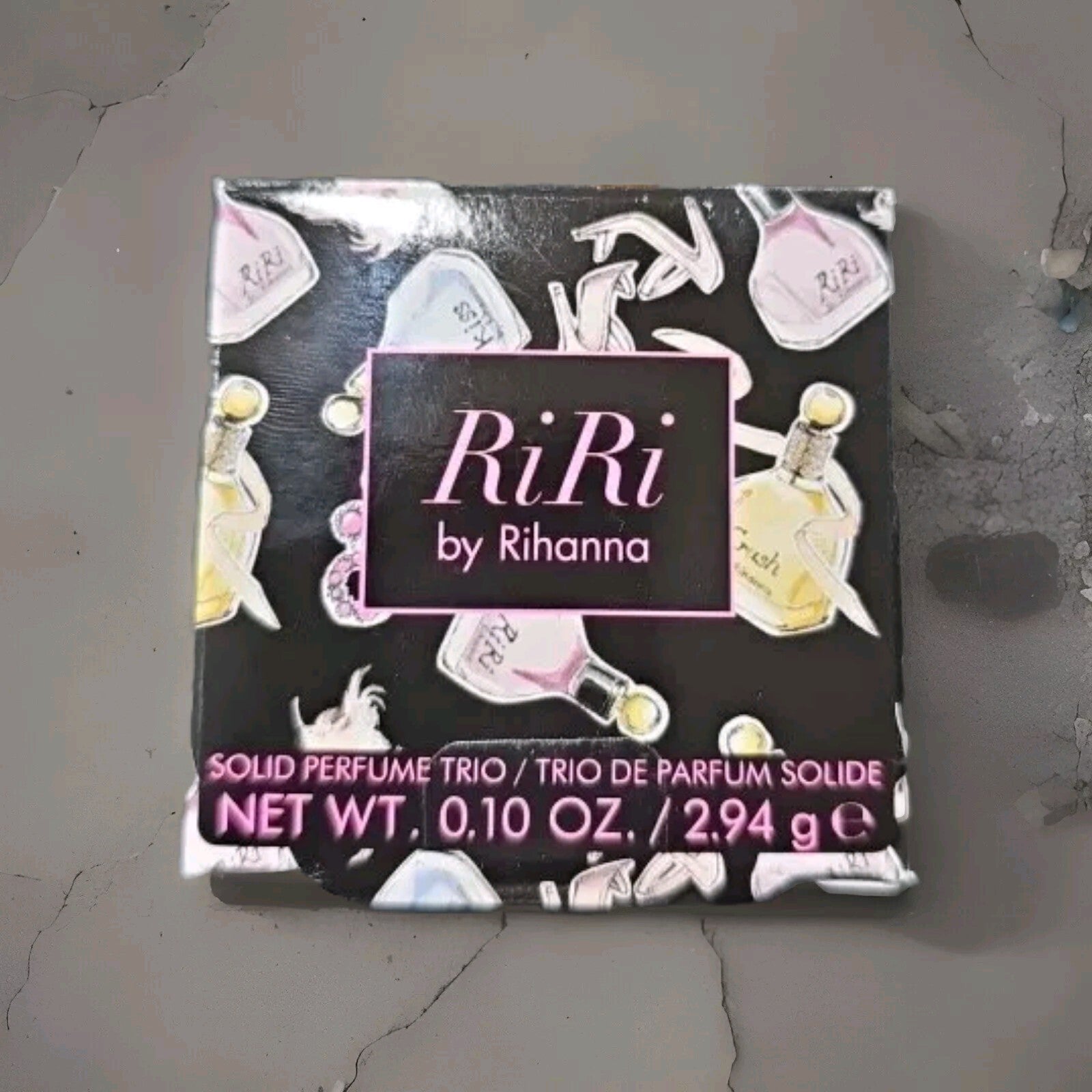 New RiRi By Rihanna Solid Perfume Trio .10 Oz Includes Riri, Crush & Kiss 0
