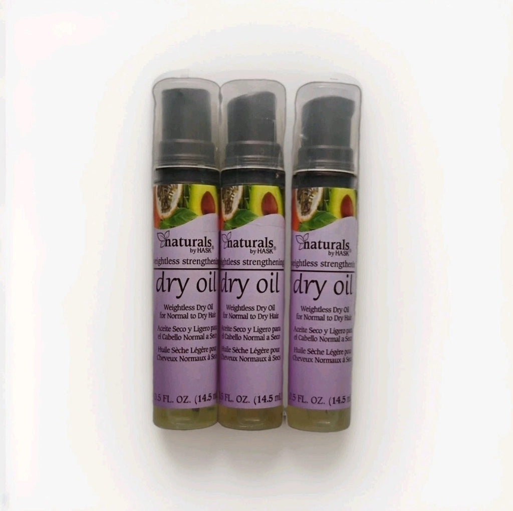 Hask Naturals Weightless Strengthening Dry Oil 0.5 Oz. (Pack Of 3) Discontinued 0