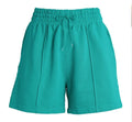 Agolde 90s Pintuck High Rise Sweat Shorts NWOT Sz Small Teal 0