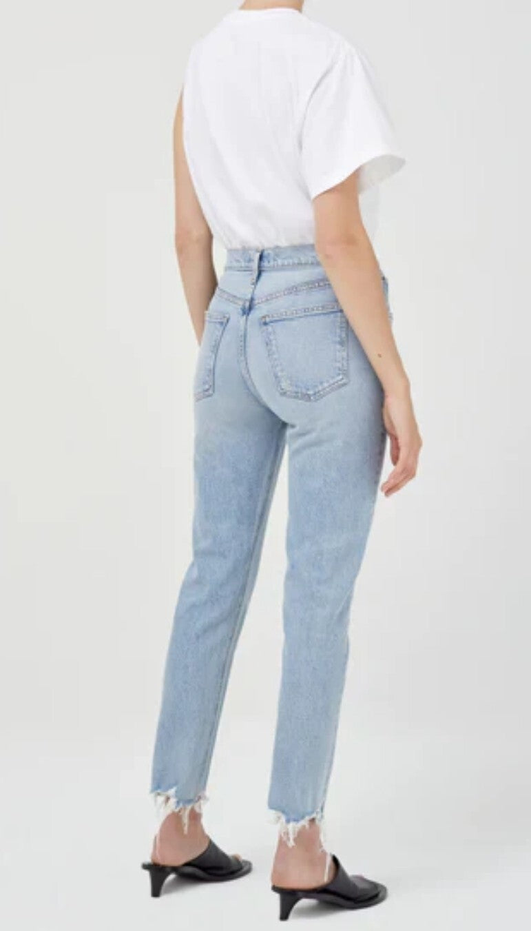 NWT Agolde Sz 27 Merrel Mid-Rise Straight Jeans Astray Wash A9021-1370 Sz 43
