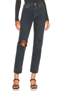 AGOLDE 90's Pinch Waist High Rise Straight Leg Jeans Black Women's Size 27  Sz40