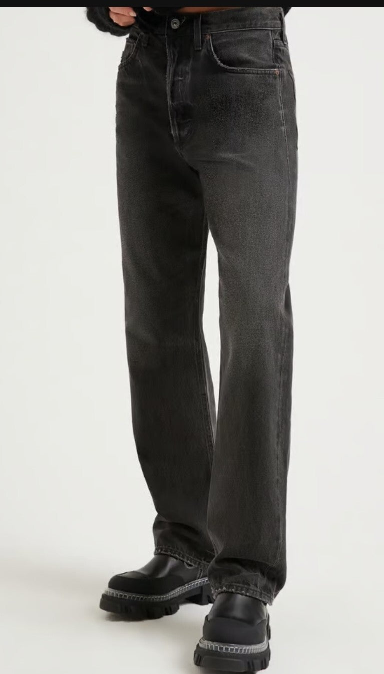 NWT Citizens of Humanity Eva Relaxed Baggy Jeans In Obsidian Size 27 Sz 41