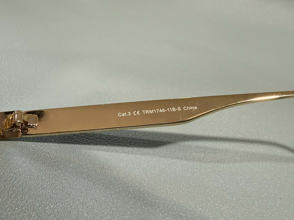 New Original TRUE RELIGION Sunglasses Tinted / Gold  Aviator Horseshoe TRM17464