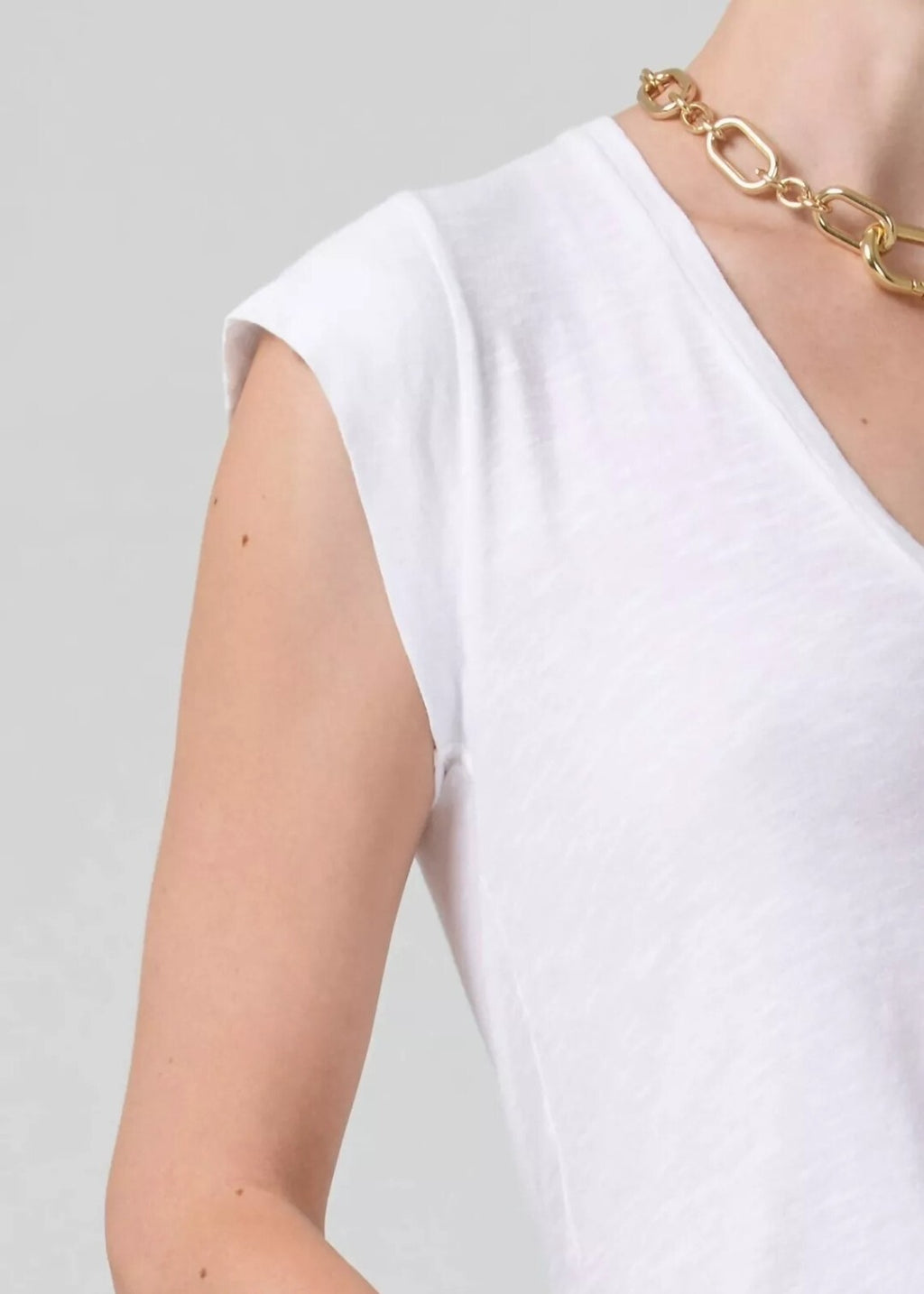 NWT Citizens Of Humanity Inessa Tee In White Sz Sm COH Anthropologie Top6