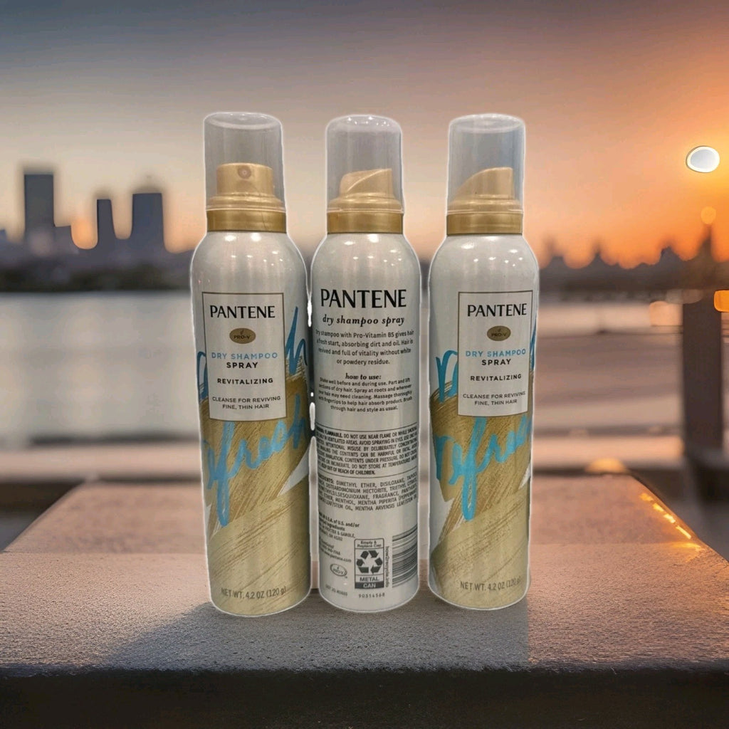 3 X Pantene Dry Shampoo Spray Revitalizing Cleanse And Revive 4.2 Oz1