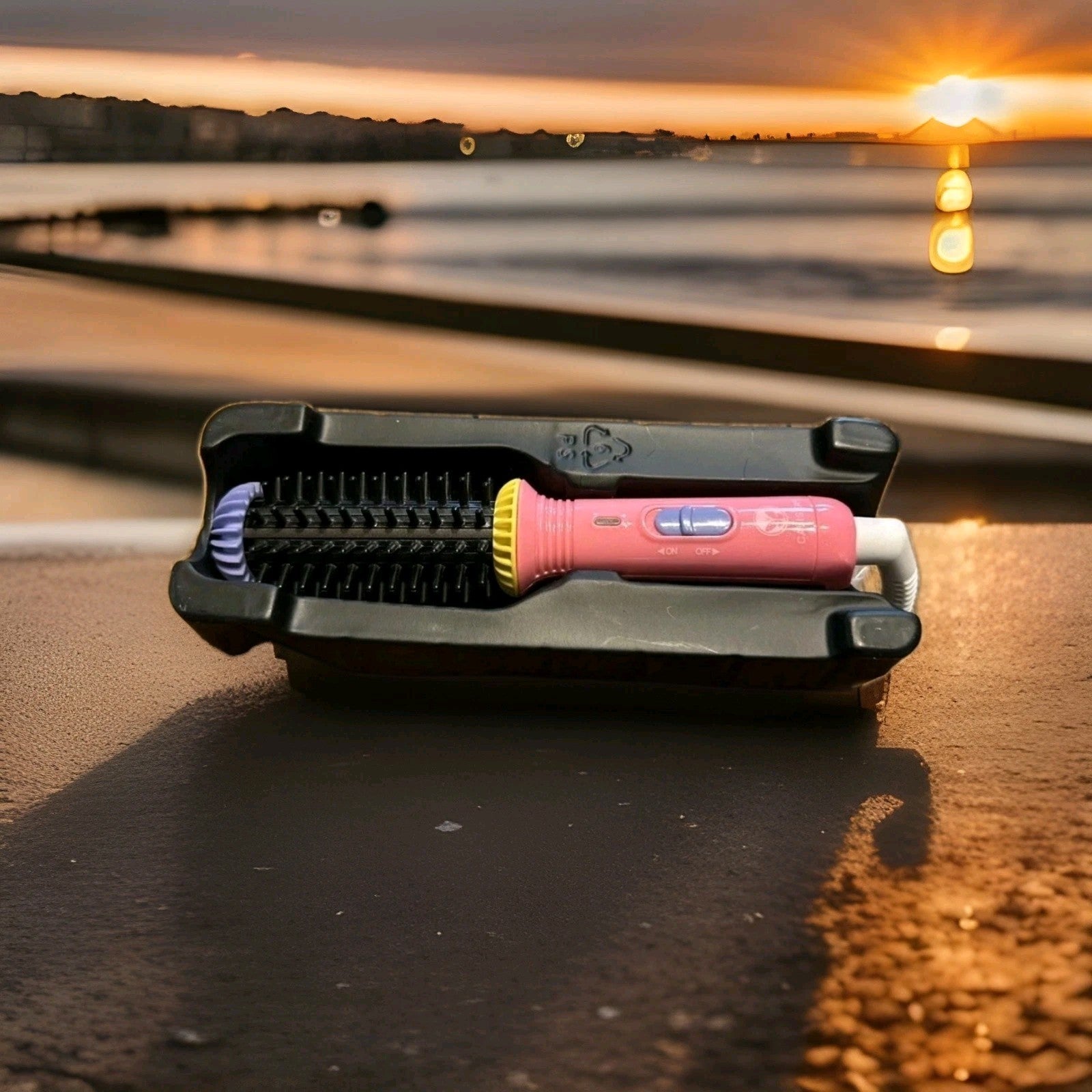 Calista GoGo Mini 2.0 Round Brush Hair Styling Tool 1" Barrel Pink / Purple 1