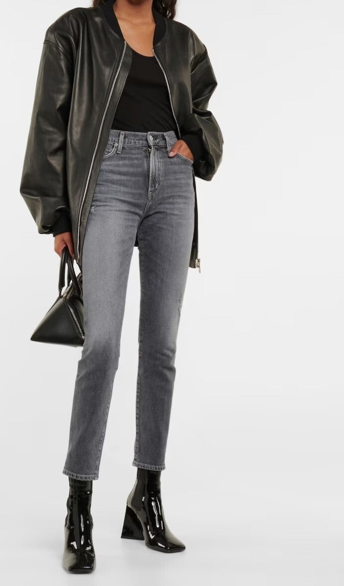 Citizens of Humanity Olivia High Rise Slim Jeans Sz 29 In Graphite COH Mom 0