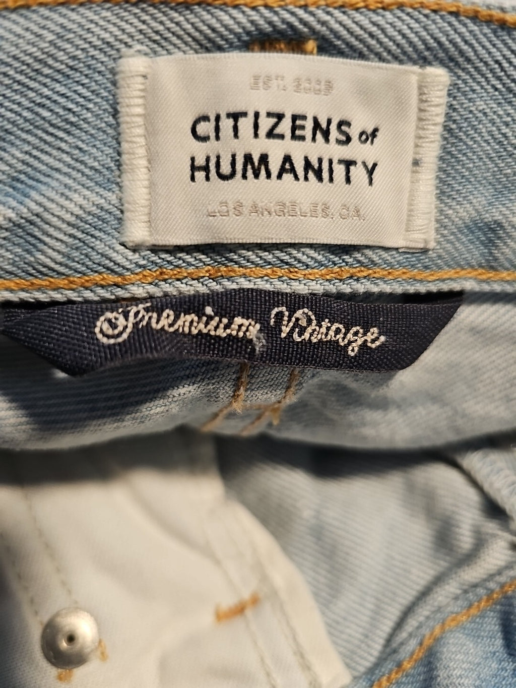 Citizens of Humanity Annabelle Denim Shorts Cuffed In Hermosa Size 25 NWOT6