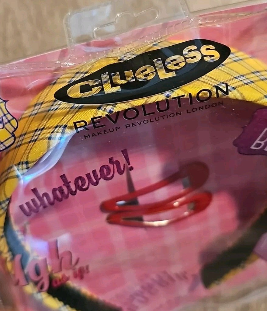 New 3 Piece Clueless Headband & Clips Cher Hair Set Revolution Makeup 90s Kit 1