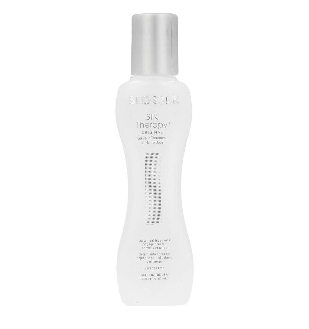 Biosilk Silk Therapy, Original Leave-In Treatment, For Hair & Body, 2.26 oz 0