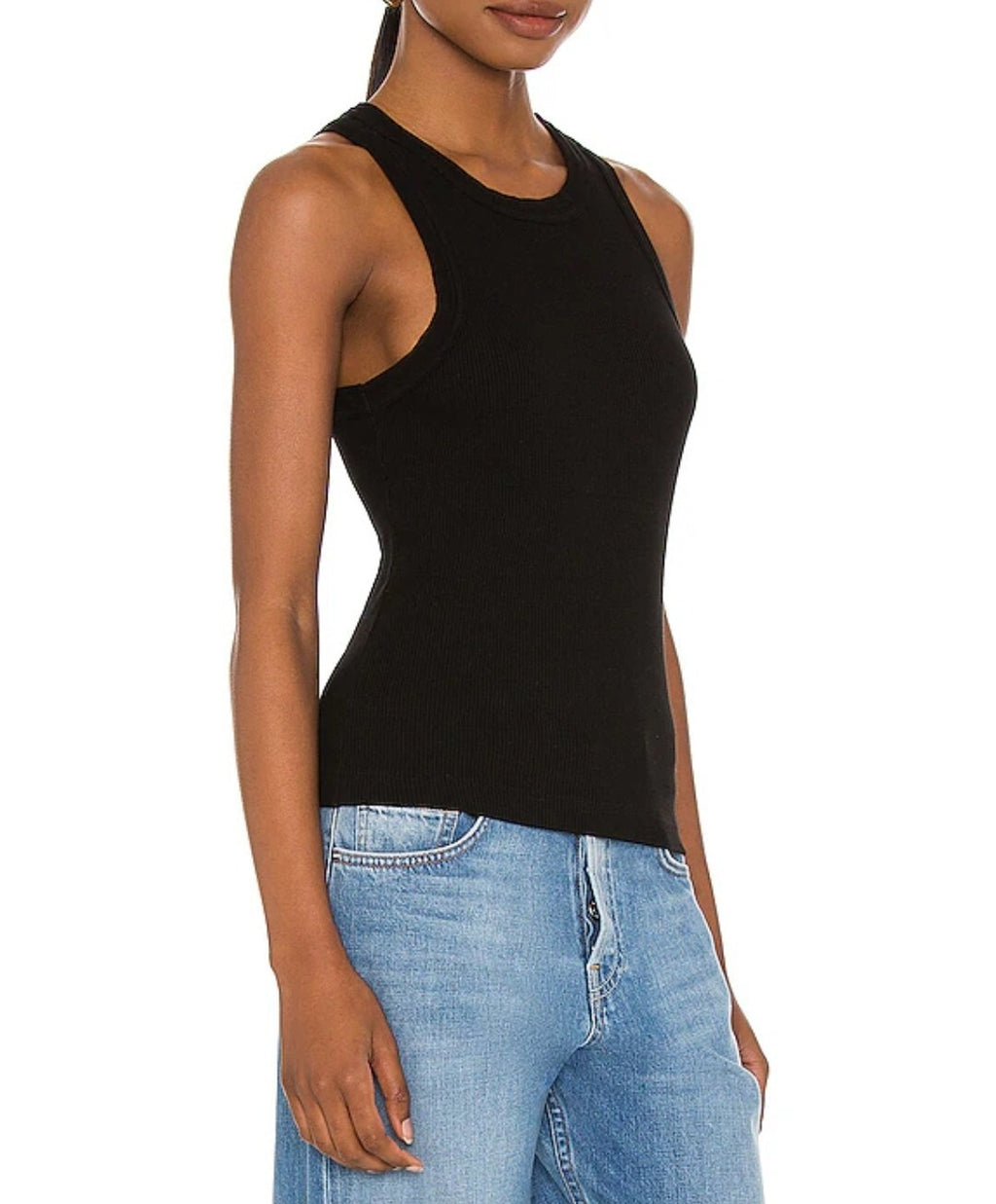 Citizens of Humanity Women’s Isabel Ribbed Tank Top Shirt Size XS Black COH1