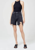Agolde Shorts Womens 27 Black Cut Off STELLA SHORT Hi Rise BAGGY NEW SZ 4 Waist0