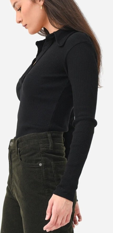 Citizens of Humanity -  Alba Polo Black - Size XS COH Anthropologie NWOT2