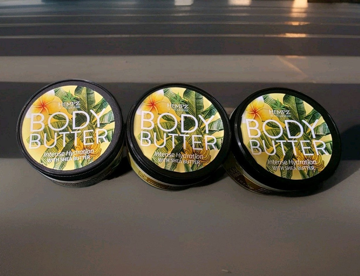 Hempz Original Floral Banana Herbal Body Butter 8 oz 3 Pack Intense Hydration
