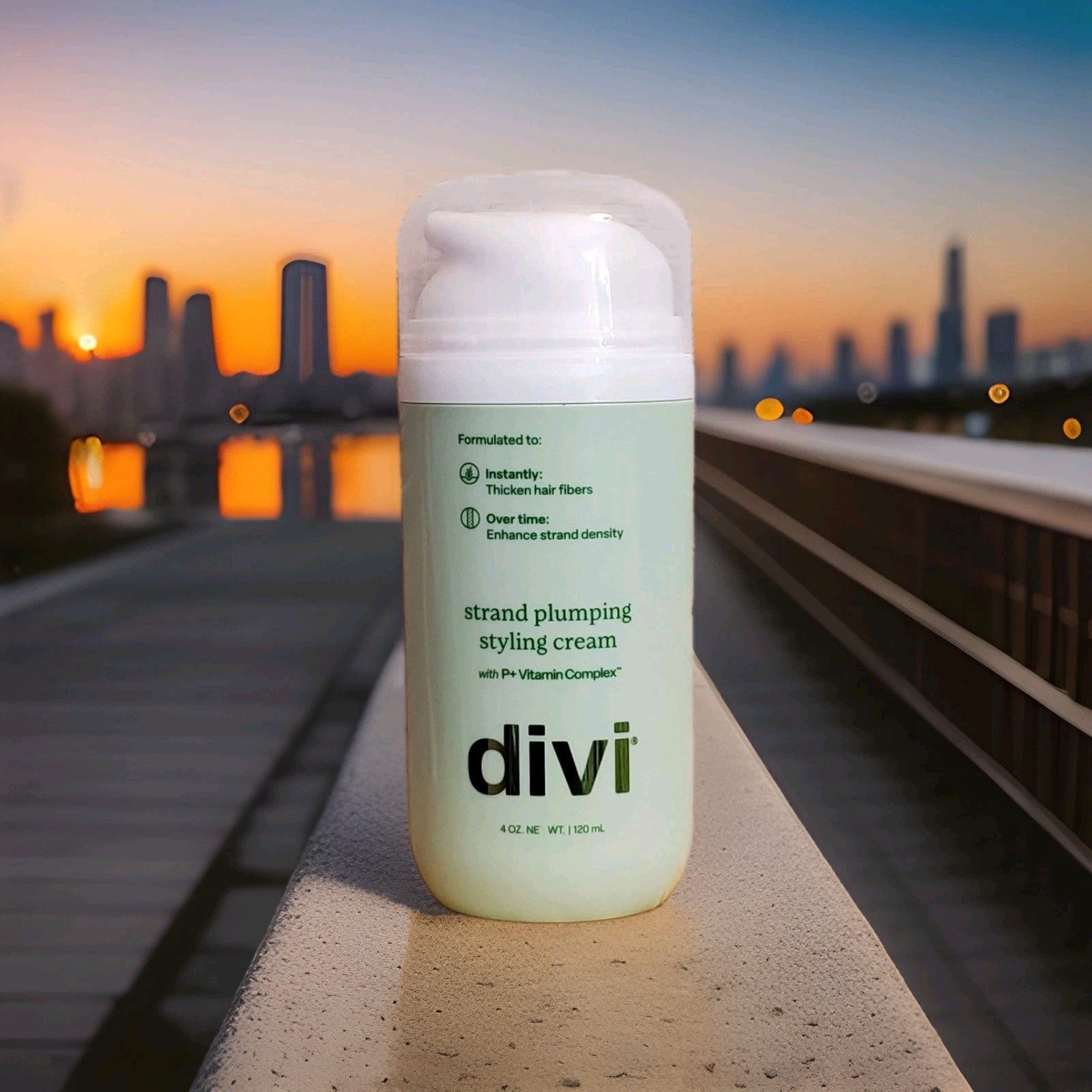Divi Strand Plumping Styling Cream 4 oz. P+ Vitamin Complex Microemulsion