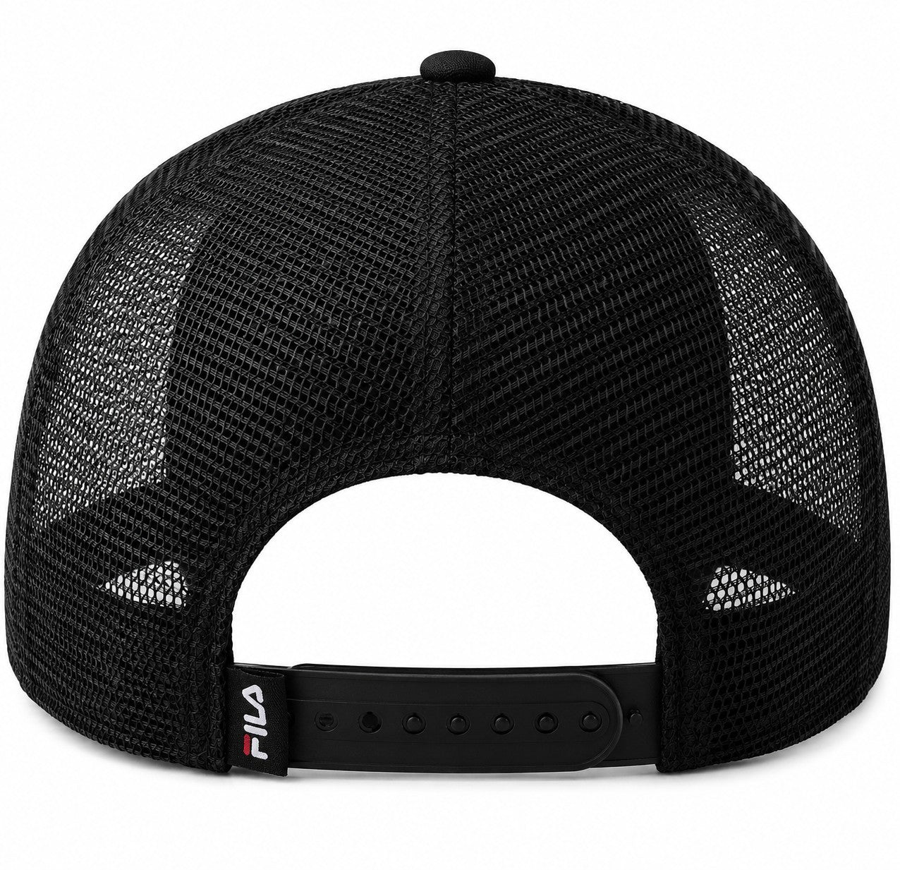 FILA Men's Embroidered Logo Snapback Trucker Hat Cap Mesh NEW with Tags Black ⚫️