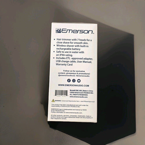 10 × Emerson Shaver Cordless Hair Trimmer Bald Head Razor Electric For Men Wet