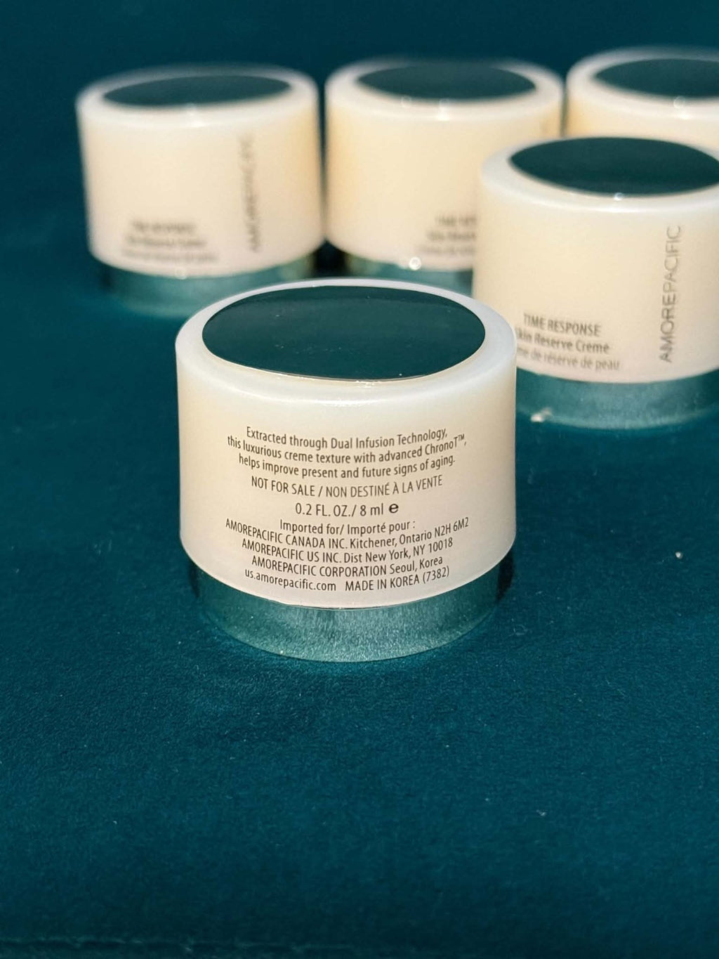 Lot Of 5 AMORE PACIFIC Time Response Skin Reserve Creme 8ml Ea Sample Travel