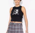 Women's Exclusive Beetlejuice Astrid Uniform Graphic Tank Top Black XL0