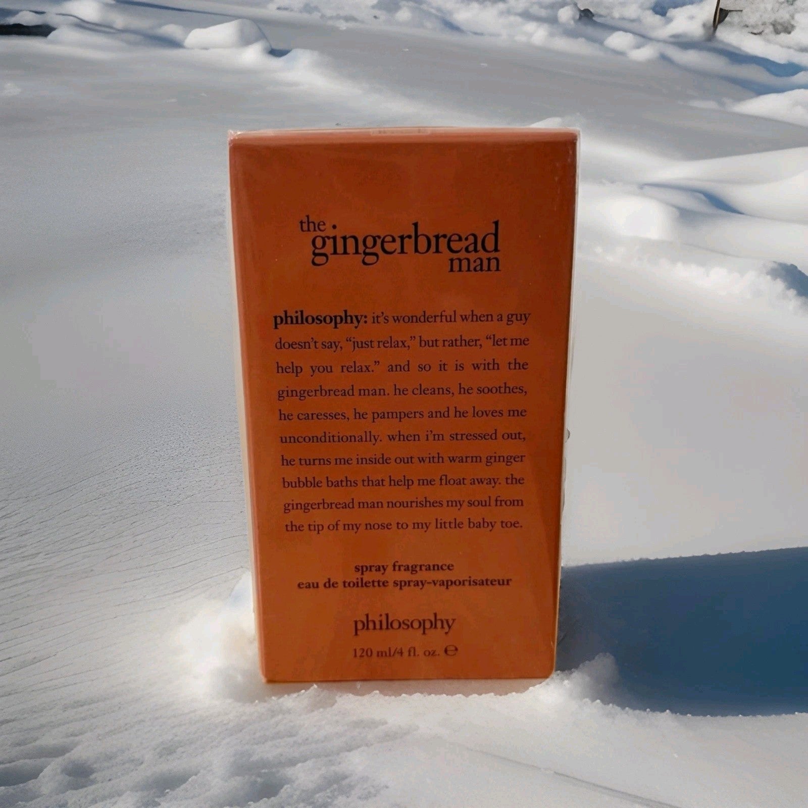 Philosophy The Gingerbread Man Eau De Toilette Spray Fragrance 4oz New Sealed!