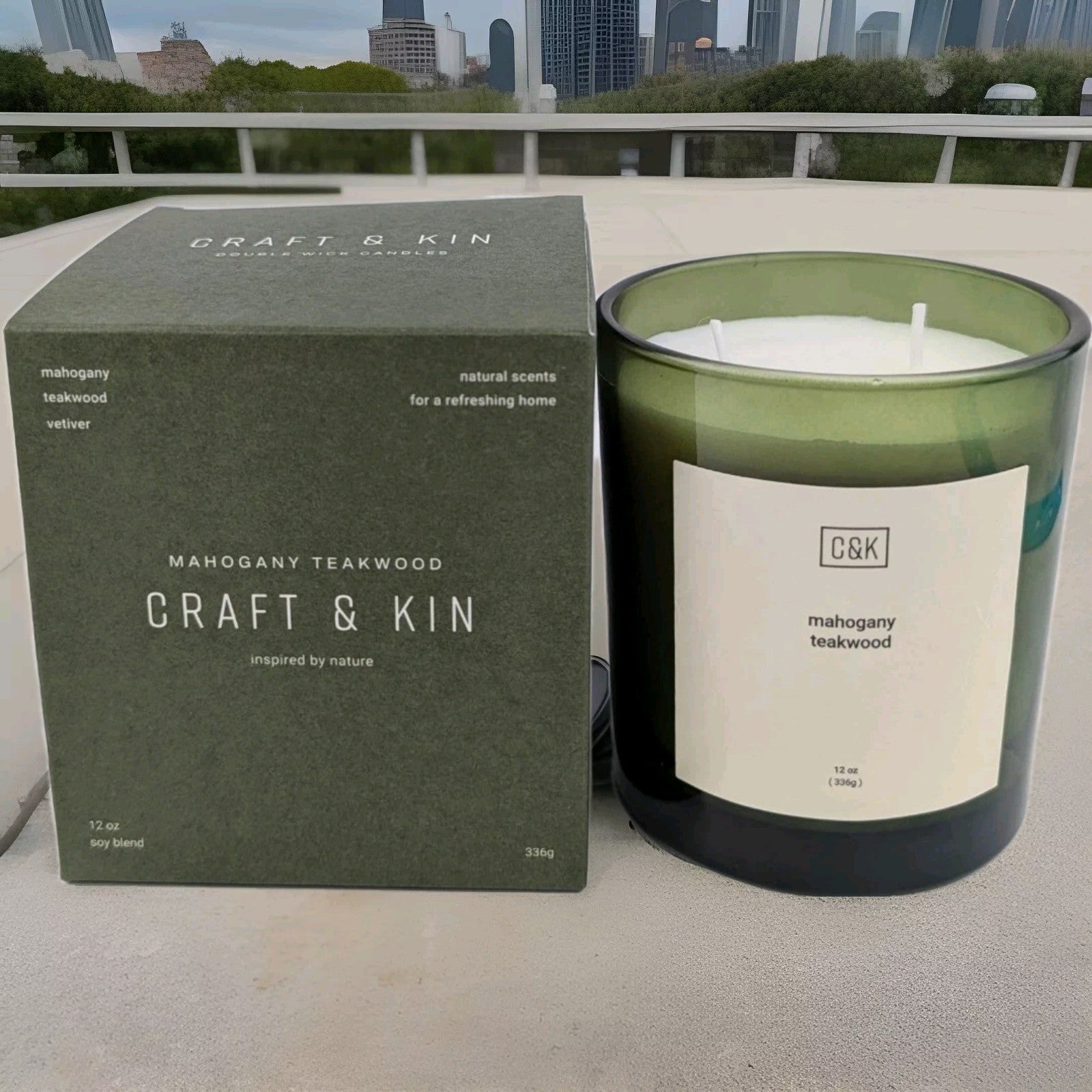 Craft & Kin Candle, Premium Scented Candles for Men & Women, Soy Candles  12 Oz0