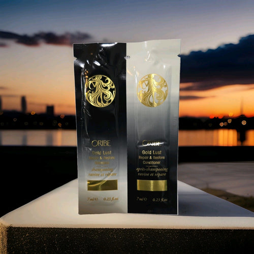 12 Oribe Gold Lust Repair Restore Shampoo Conditioner 7mL Sample Pack SetsNew
