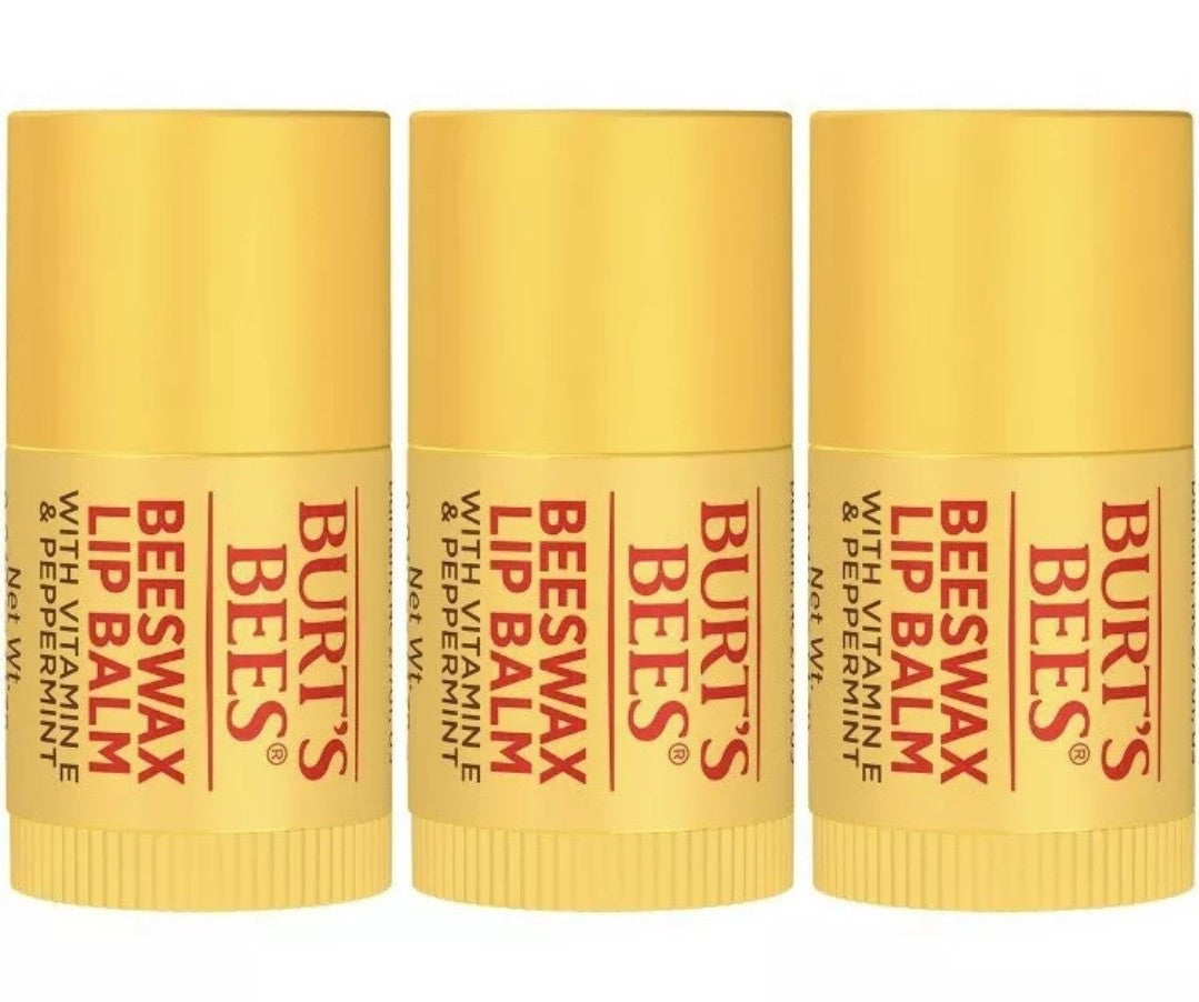 2 packs Burt's Bees Bee My Friend 3pc Mini Lip Balms Beeswax 1.38g Valentines3