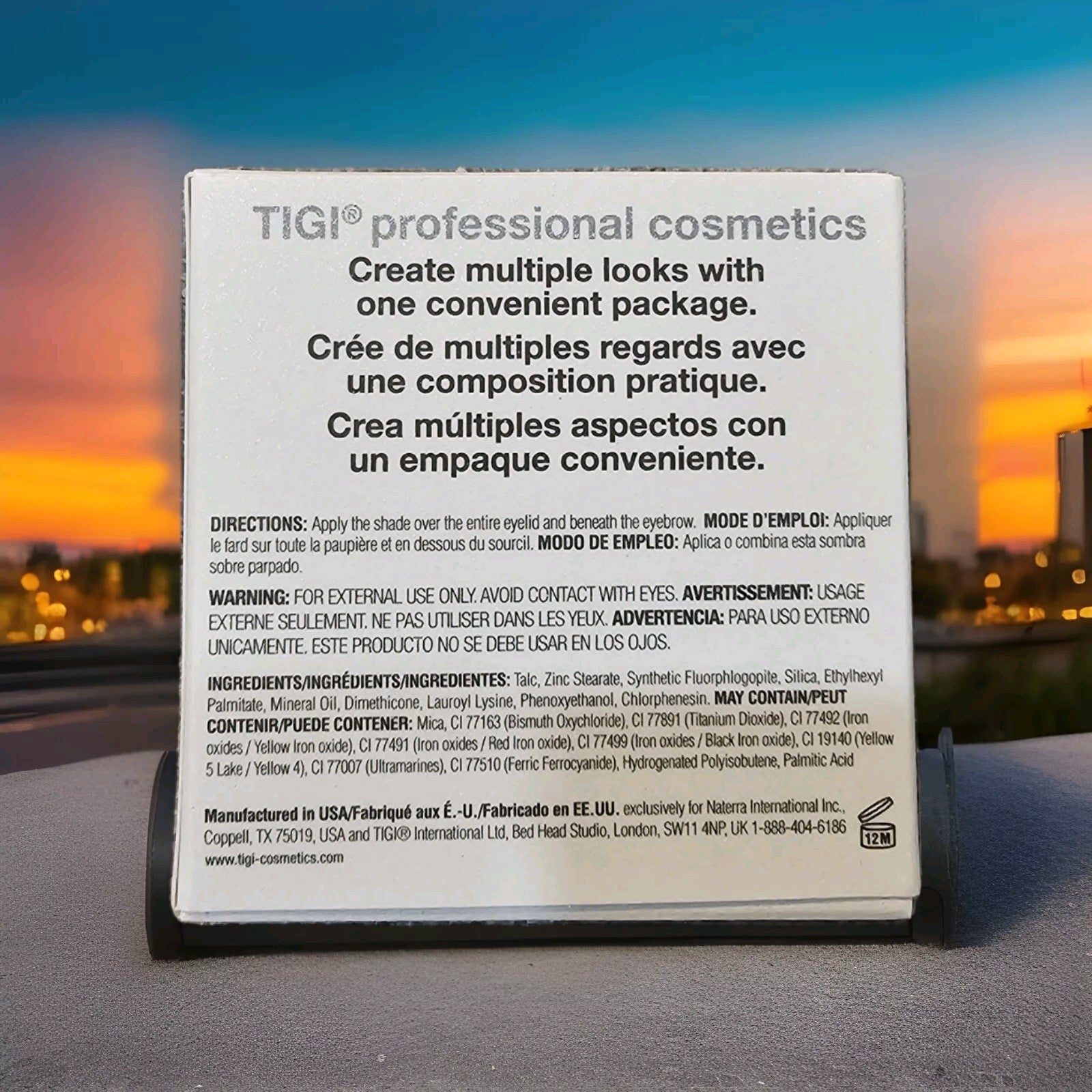 TIGI High Density Eyeshadow Quad Prostars Pro Stars  .32 oz New Cosmetic Shadow 1