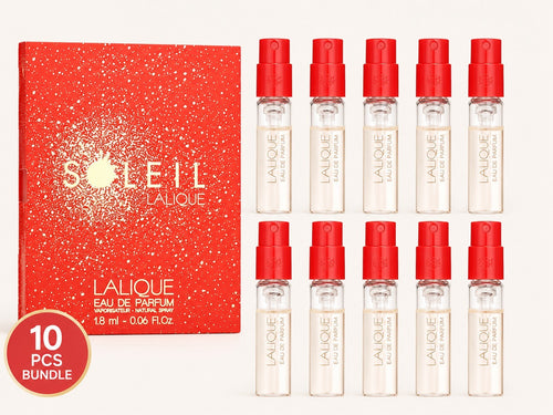 10 x Lalique Soleil LALIQUE Eau De Parfum 1.8 ml/0.06 oz Sample EDP Vial Spray