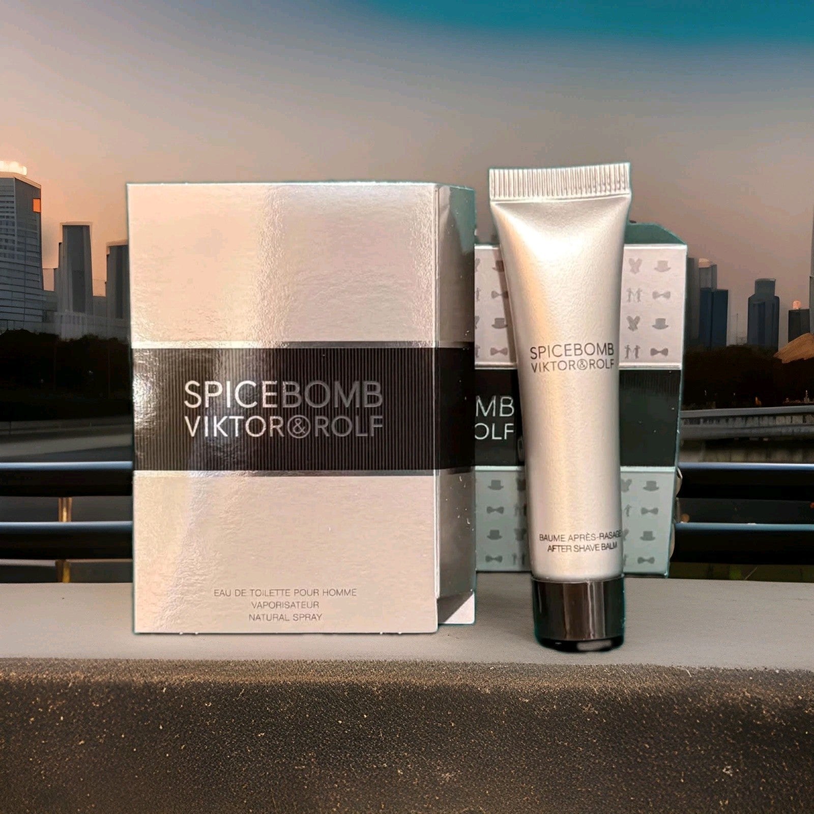 Lot of 3 Viktor & Rolf Spicebomb Mens EDT Cologne & After Shave Balm Gift Sets