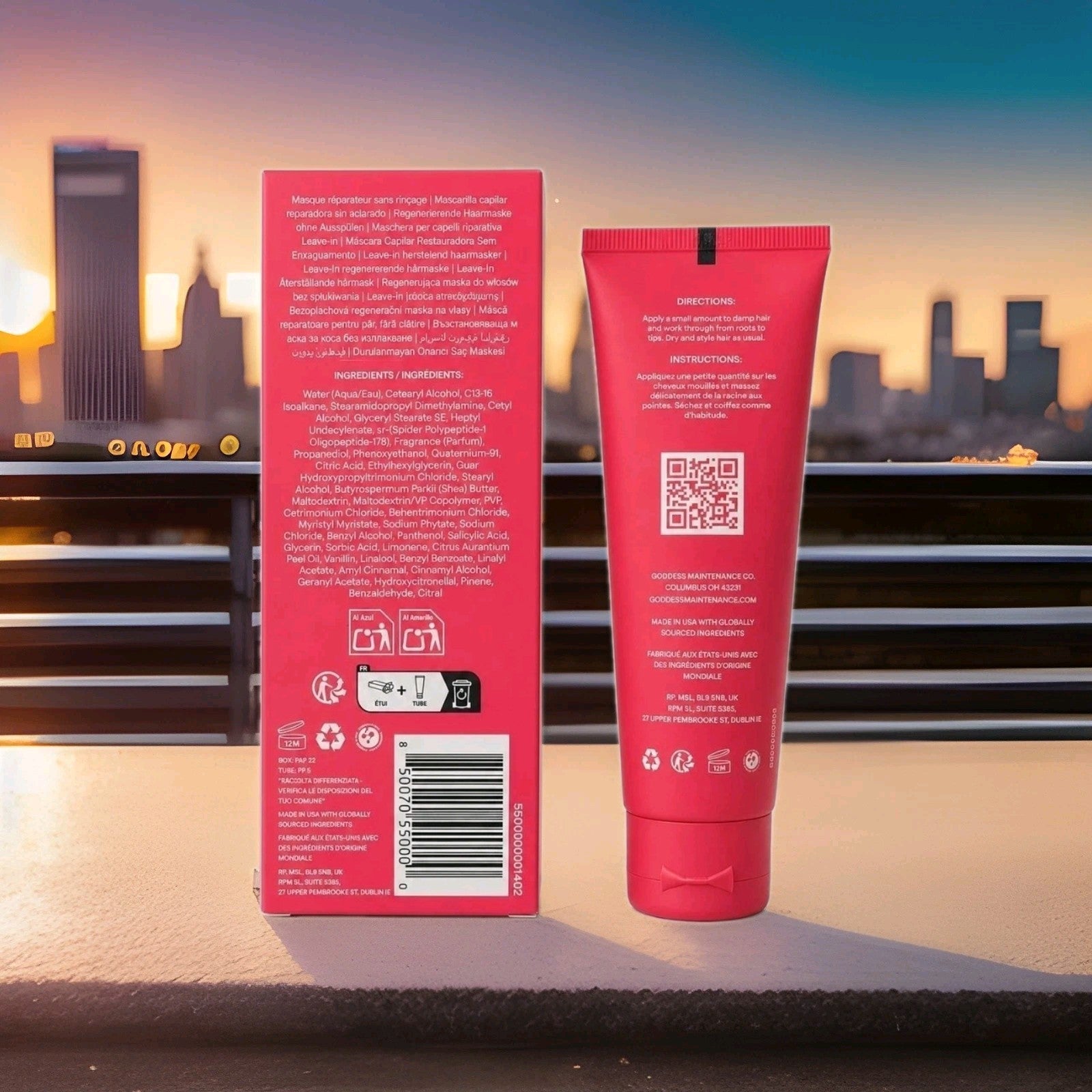 Goddess BioTech Blowout Leave-In Restorative Hair Mask 1.7 oz/50 ml NIB!