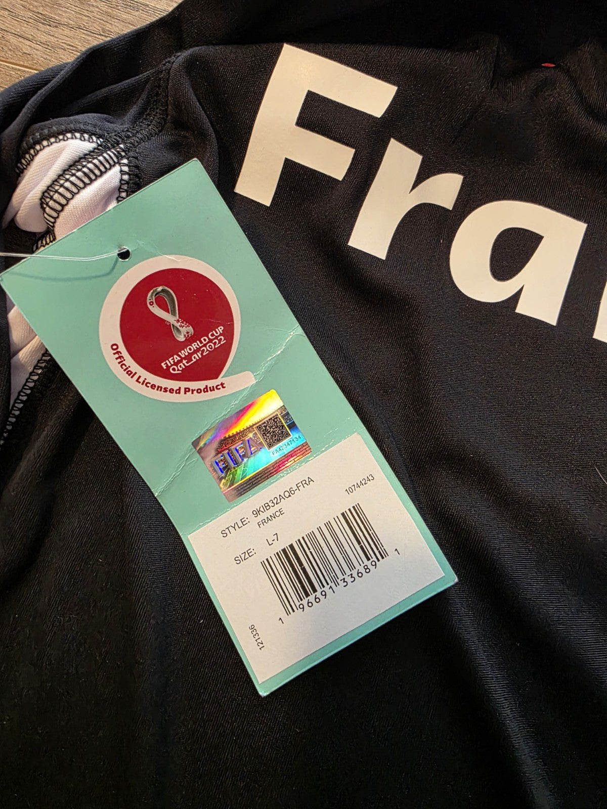 FIFA World Cup Qatar 2022 France  Jersey T shirt Childrens Large Size 72