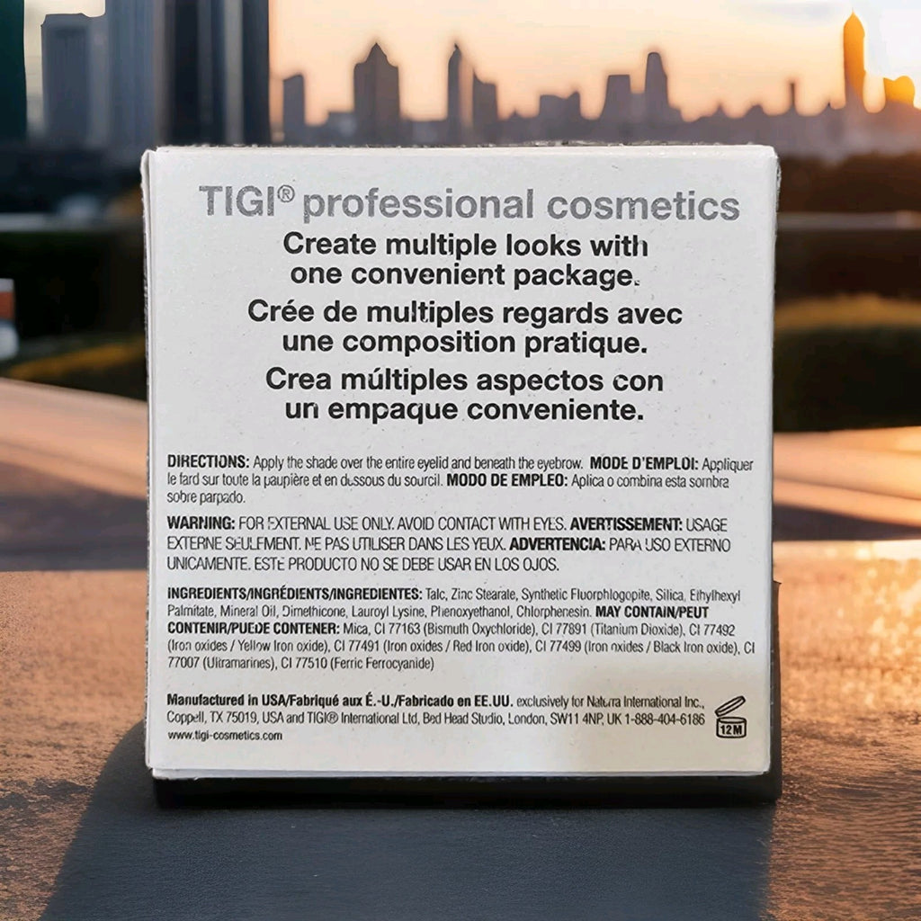 TIGI High Density Eyeshadow Quad Prostars Smoky Hot  .32 oz New Cosmetic Shadow 1