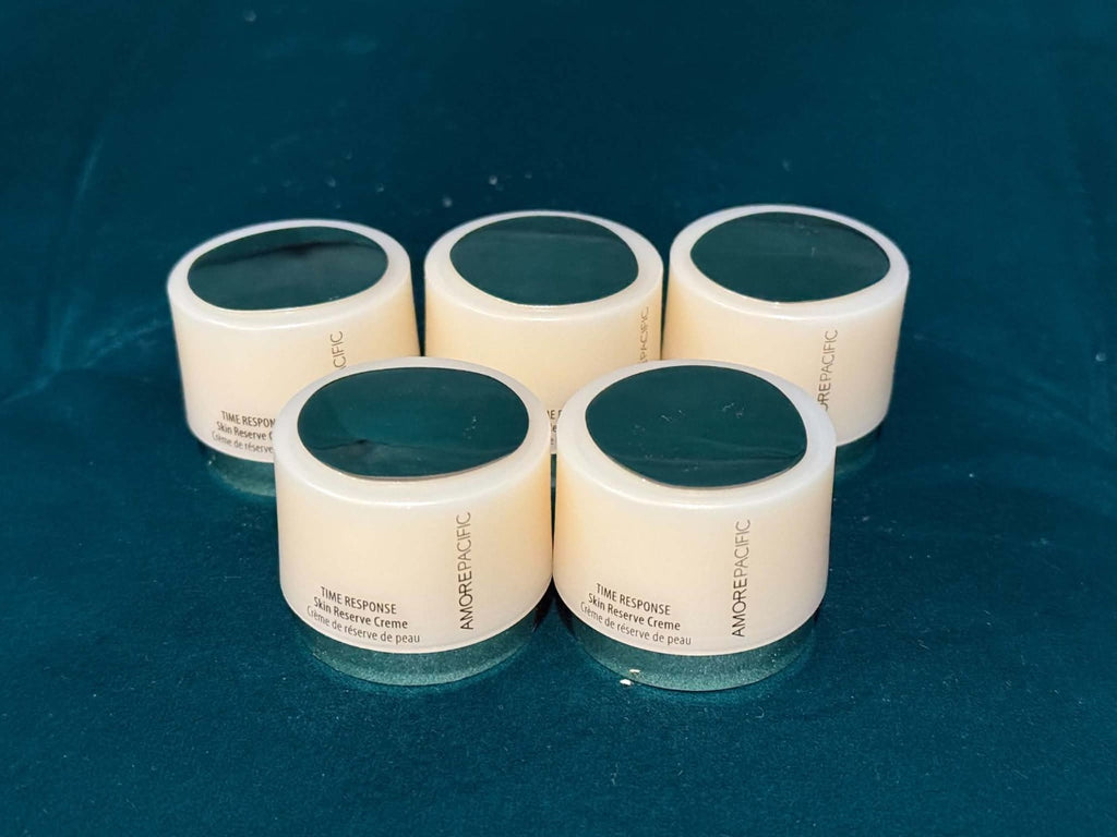 Lot Of 5 AMORE PACIFIC Time Response Skin Reserve Creme 8ml Ea Sample Travel