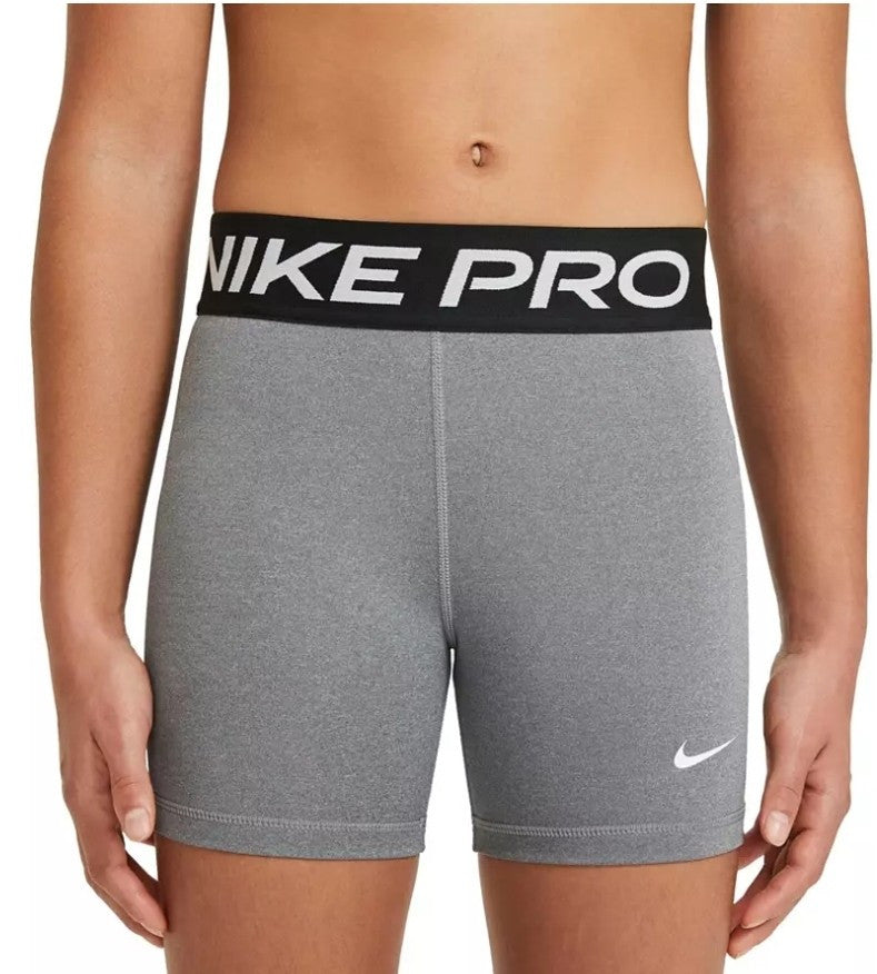 NWT Nike Training Pro Shorts in Gray XL Kids 4in Length Tight Fit 0