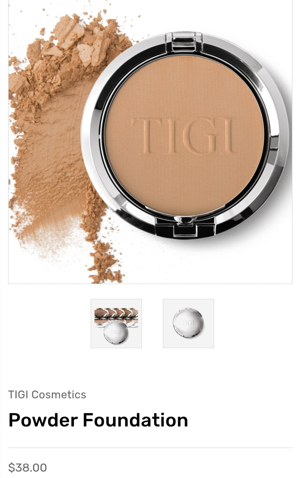 TIGI Cosmetics Powder Foundation Charm 0.37 Ounce New 3