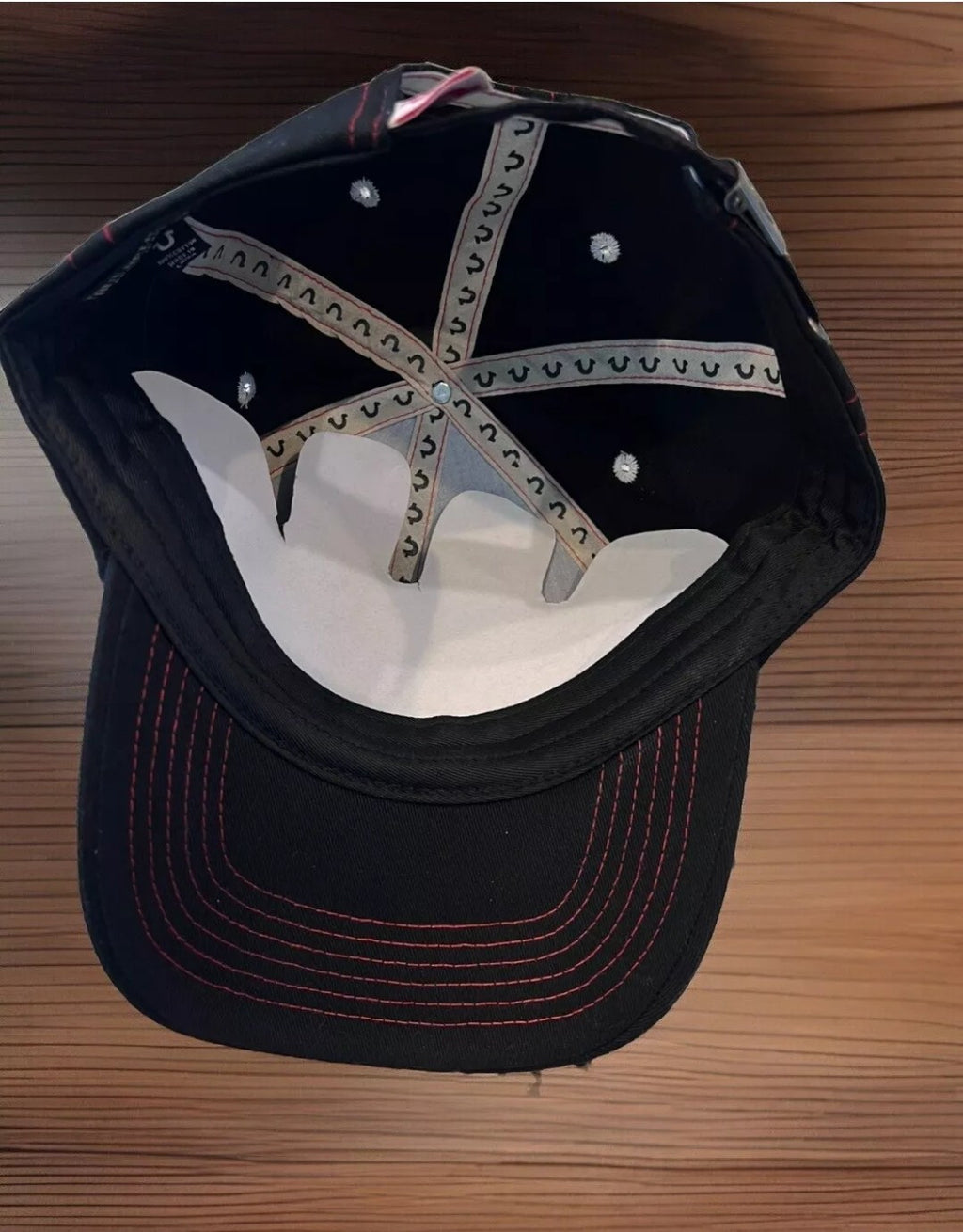 True Religion Red/Black/ White  Adj Hat Cap One Size NWT 3