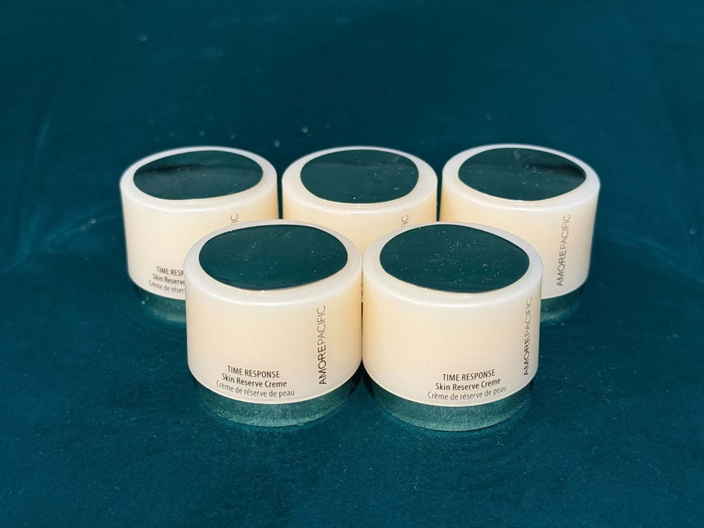 Lot Of 5 AMORE PACIFIC Time Response Skin Reserve Creme 8ml Ea Sample Travel