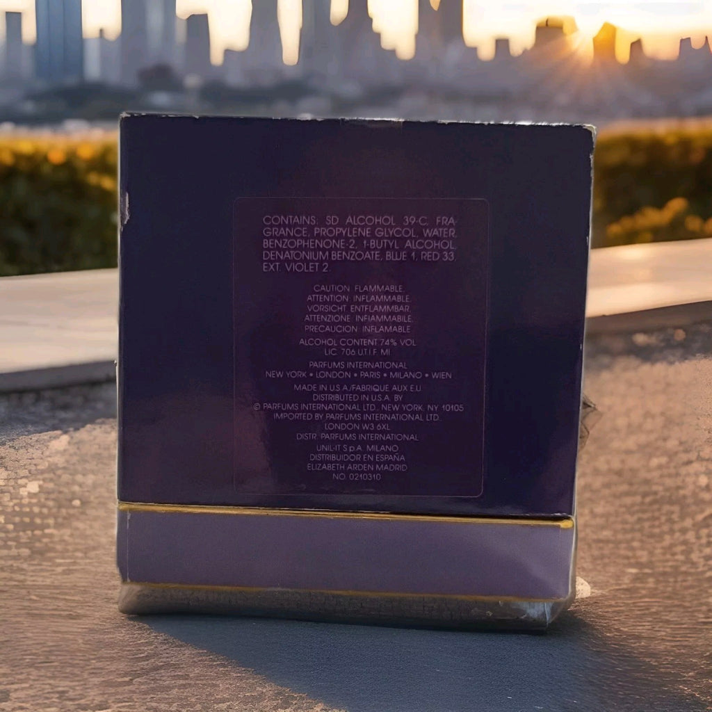 Vintage Elizabeth Taylor Passion Parfum Perfume .25 oz. Purple Bottle w/ Box 1