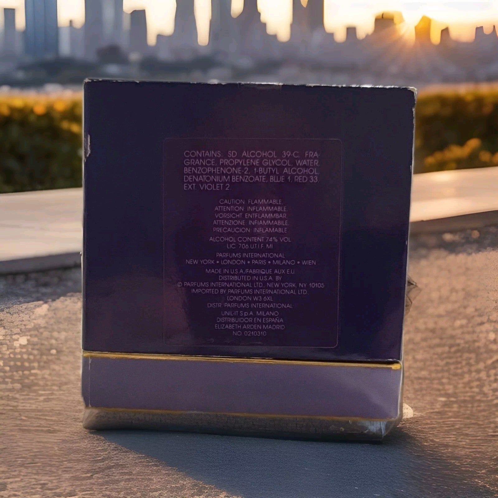 Vintage Elizabeth Taylor Passion Parfum Perfume .25 oz. Purple Bottle w/ Box 1