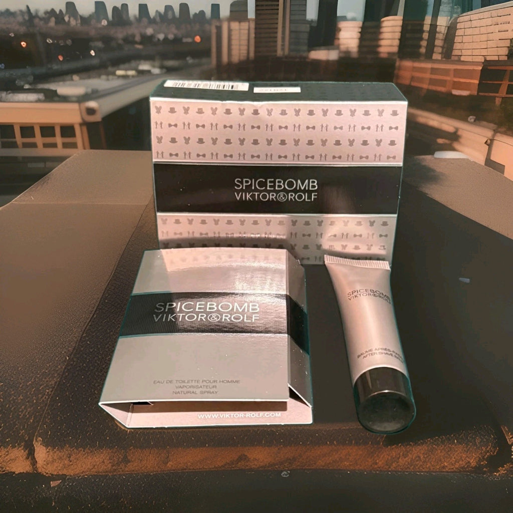 Lot of 3 Viktor & Rolf Spicebomb Mens EDT Cologne & After Shave Balm Gift Sets