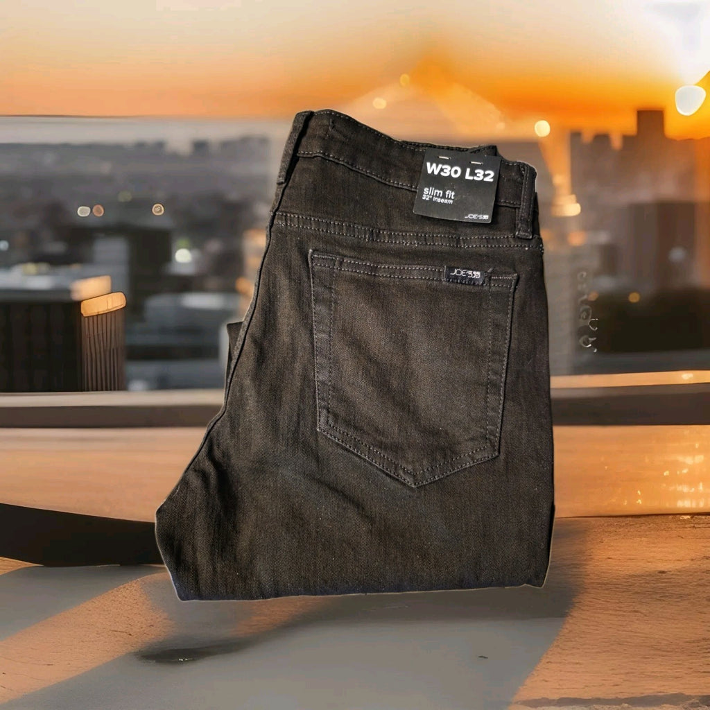 Joe's Jeans The Asher Slim Fit Jeans Men's Pants 30Wx32L Black Zip Fly 5